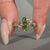 Nature inspired marquise ring with Euro shank.