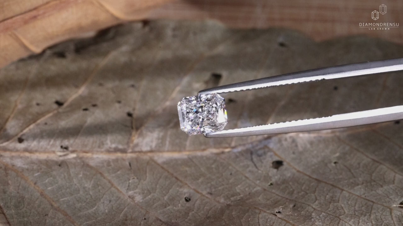 1 CT Radiant Cut Lab Created Diamond for Customized Engagement Ring