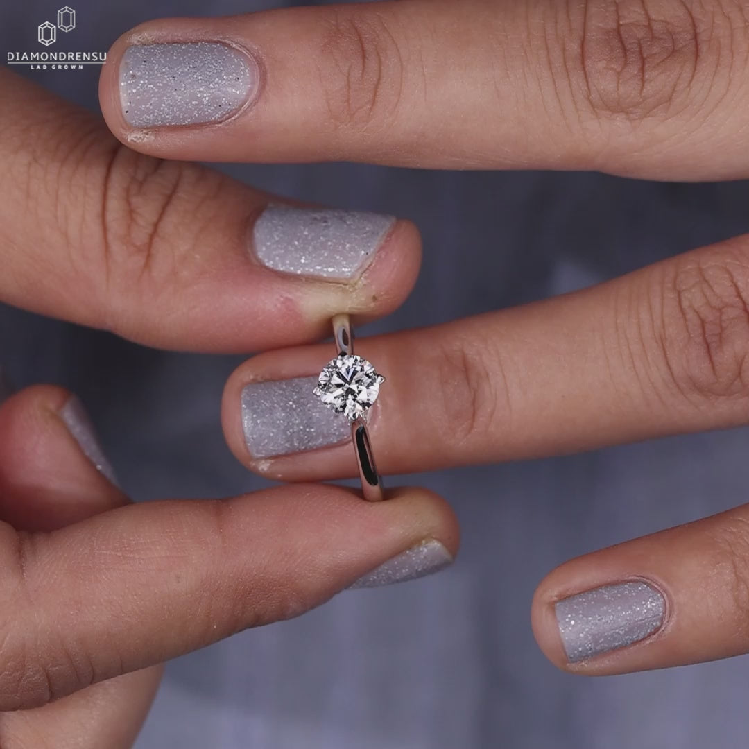 Round Solitaire Engagement Ring For A Memorable Moment