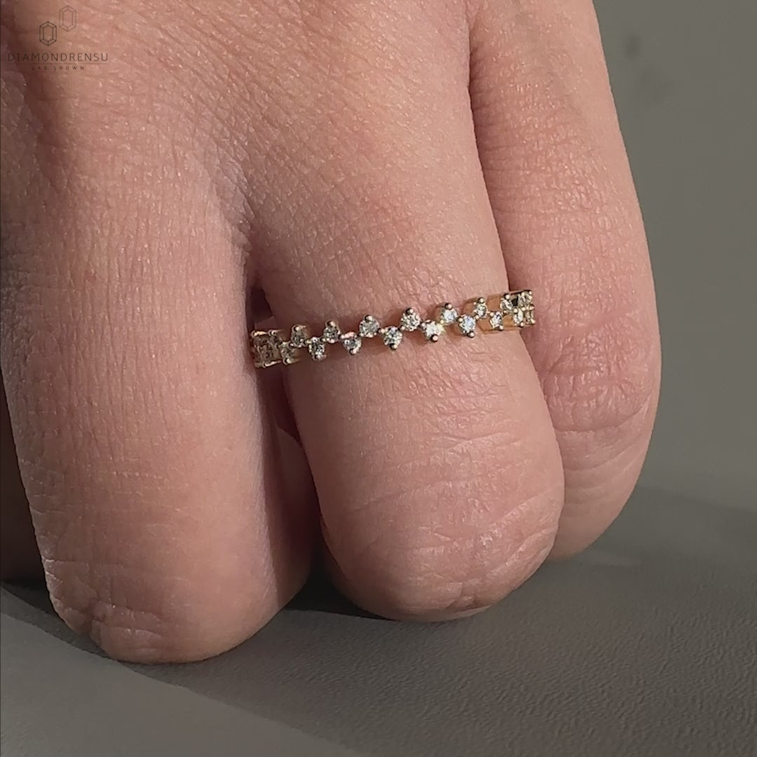 zig zag wedding band