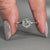 Solitaire diamond ring made with 6 claw prong setting.
