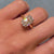 Cushion Old Mine Cut Lab-Grown Diamond Solitaire Ring 5 CT - 18k Yellow Gold - Size L