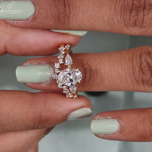 Oval Lab-Grown Diamond Two Piece Style Ring