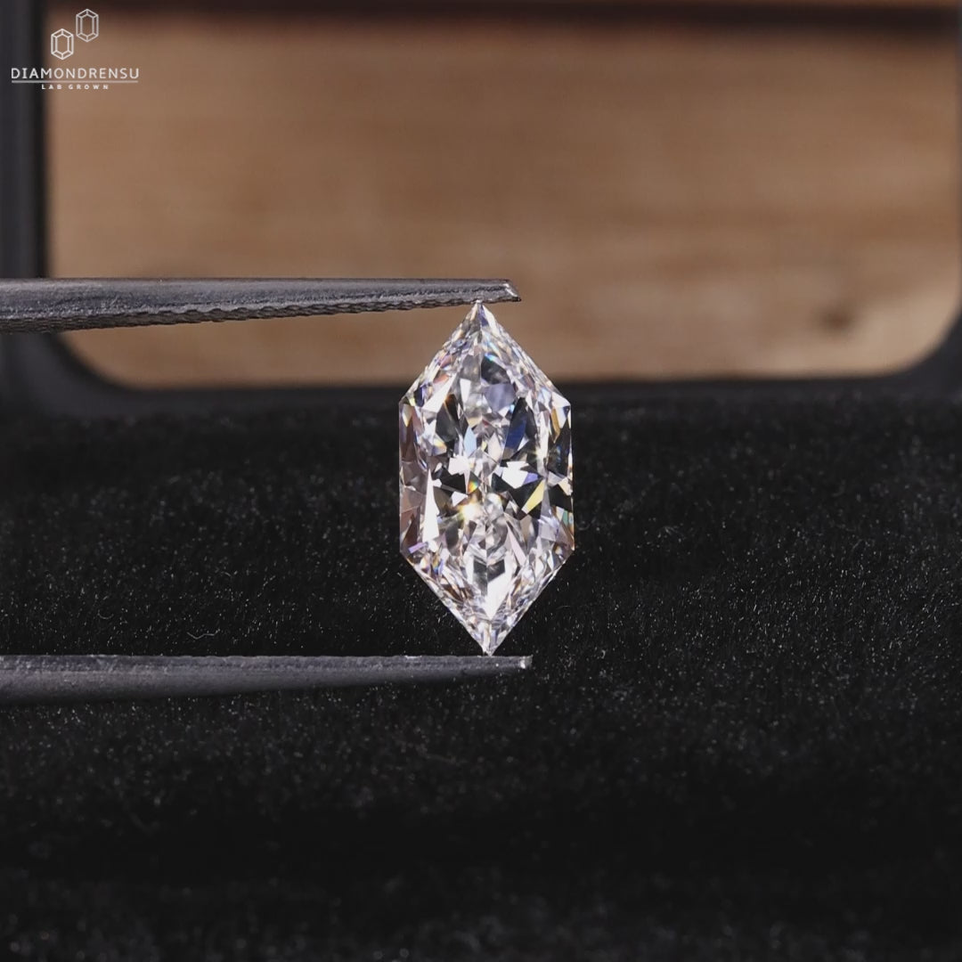 Dutch Marquise Cut Lab Grown Diamond for Custom Engagement Ring