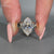Handmade marquise old European cut diamond ring.
