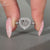 Vintage Heart Cut Diamond Ring milgrain setting.