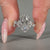 Coffin diamond ring nature inspired cluster style.