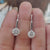 Amazing 2.25 TCW Octagon Cut Colorless Moissanite Drop Earrings