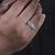 Round Brilliant Lab-Grown Four Row Men's Ring 3.7 TCW