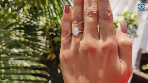 Shared Prong Eternity Band with Bezel Set Solitaire Ring-A Perfect Bridal Set