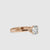 Unique Solitaire Engagement Ring With Twisted Prong
