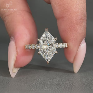 Pave setting ring and cathedral setting ring.
