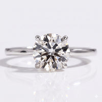 Round Brilliant Cut Lab-Grown Diamond Solitaire 1.5CT Ring - 18k White Gold - Size N