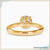 Elegant diamondrensu ring featuring a twisted prong setting and lab grown diamond.