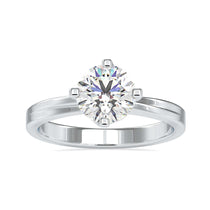 Round diamond engagement ring with a stunning 2 carat round diamond