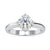 Lab grown diamond solitaire ring in a beautiful handmade setting.