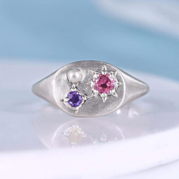 Heirloom Birthstone Signet Ring