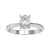 Oval solitaire diamond ring featuring a brilliant cut and timeless style.
