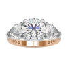 Round And Pear Diamond Ring