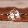 Round Rose Cut Lab-Grown Diamond Solitaire Ring 1.2 CT