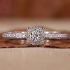 Round Brilliant Lab-Grown Diamond Pavé Halo Ring 0.1 - 1 CT