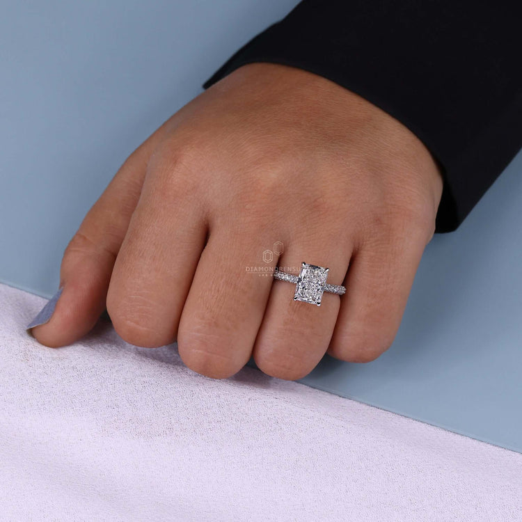 lab created diamond ring