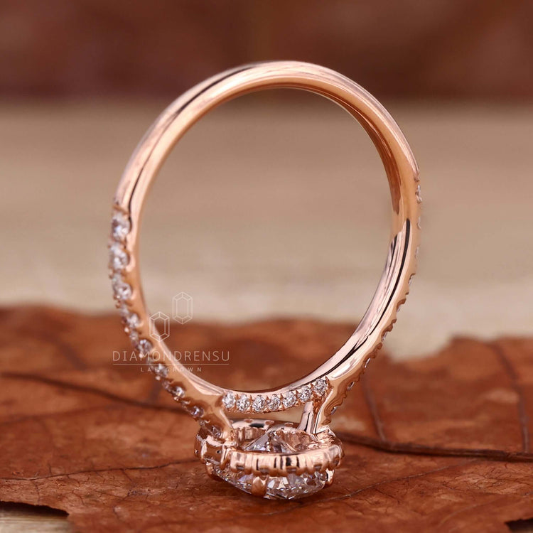 unique lab grown diamond ring