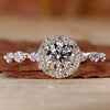 Round Lab-Grown Diamond Halo With Marquise Pavé Ring 0.8 - 2 CT