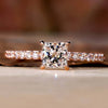 Princess Cut Lab-Grown Diamond Pavé Ring 0.5 - 2 CT