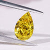 1.12 CT Pear Cut Yellow Lab Grown Diamond