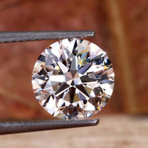 round cut man made diamond