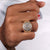 Round Brilliant Lab-Grown Diamond Cluster Signet Ring 1.9 TCW