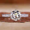Round Old European Cut Lab-Grown Diamond Hidden Halo Pavé 1 - 3 CT Ring