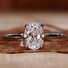 Oval Cut Lab-Grown Diamond Solitaire Ring 1 - 2 CT