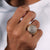 Round Brilliant Lab-Grown Diamond Cluster Signet Ring 1.9 TCW