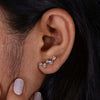 Small Diamond Earrings, Round Lab Grown Diamond Earrings