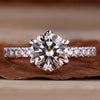 Round Brilliant Cut Lab-Grown Diamond Pavé Ring 0.25 - 2 CT