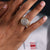 Round Brilliant Lab-Grown Diamond Cluster Signet Ring 1.9 TCW