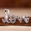 Round Brilliant Cut Lab-Grown Diamond "Love" Ring 0.2 CT