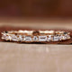 Baguette and Round Cut Lab Grown Diamond Eternity Wedding Band