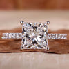 Princess Cut Lab-Grown Diamond Pavé 3 CT Ring