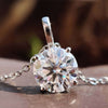 1.90 CT Round Moissanite Pendant, Solitaire Wedding Pendant