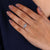 2 carat hidden halo engagement ring