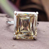 9.20 CT Criss cut Classic Comfort-Fit Solitaire Moissanite Engagement Ring