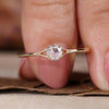 0.24 CT Round Rose Cut Lab-Grown Diamond Ring