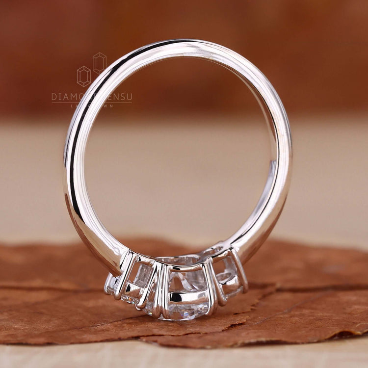 three stones engagement ring