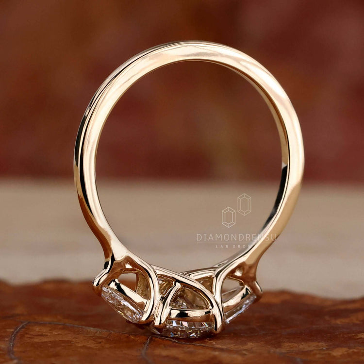 lab created diamond rings