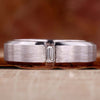 Baguette Cut Lab-Grown Diamond Tension Set Men's Ring 0.1 CT