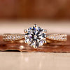 Round Brilliant Cut Lab-Grown Diamond Tapered Pavé Band Ring 0.5 - 2 CT