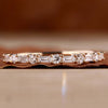 Baguette and Round Lab Grown Diamond Alternating Eternity Wedding Band